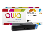 Toner remanufacturé OWA - haute capacité - Noir - pour OKI 44574802