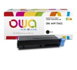 Toner remanufacturé OWA - haute capacité - Noir - pour OKI 44917602