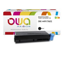 Toner remanufacturé OWA - haute capacité - Noir - pour OKI 44917602