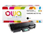 Toner remanufacturé OWA - haute capacité - Noir - pour SAMSUNG MLT-D116L/ELS