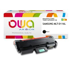 Toner Owa compatible Samsung MLT-D116L/ELS noir pour imprimante laser