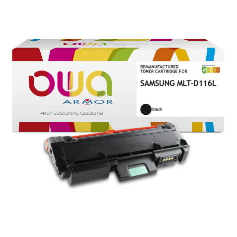 Toner remanufacturé OWA - haute capacité - Noir - pour SAMSUNG MLT-D116L/ELS