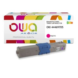 Toner remanufacturé OWA - standard - Magenta - pour OKI 44469705