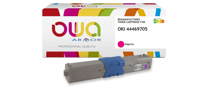 Toner remanufacturé OWA - standard - pour OKI 44469706