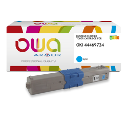 Toner remanufacturé OWA - haute capacité - pour OKI 44469724