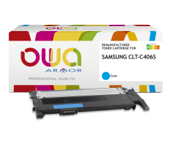 Toner remanufacturé OWA - standard - pour SAMSUNG CLT-C406S/ELS