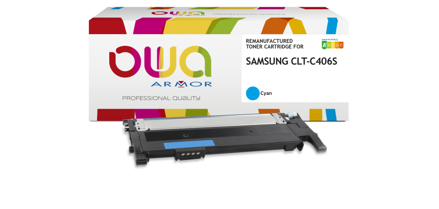 Toner remanufacturé OWA - standard - pour SAMSUNG CLT-C406S/ELS