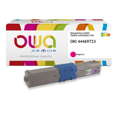 Toner remanufacturé OWA - haute capacité - pour OKI 44469722