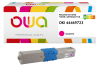 Toner remanufacturé OWA - haute capacité - Magenta - pour OKI 44469723