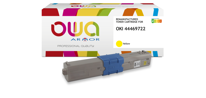 Toner remanufacturé OWA - haute capacité - pour OKI 44469724