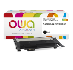 Toner remanufacturé OWA - standard - Noir - pour SAMSUNG CLT-K406S/ELS
