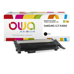 EN_Toner remanufacturé OWA - standard - Noir - pour SAMSUNG CLT-K406S/ELS