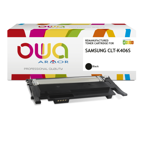 Toner remanufacturé OWA - standard - Noir - pour SAMSUNG CLT-K406S/ELS