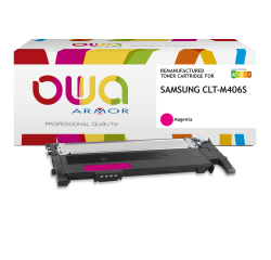Toner remanufacturé OWA - standard - pour SAMSUNG CLT-C406S/ELS