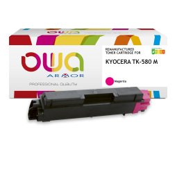 EN_Toner remanufacturé OWA - standard - Magenta - pour KYOCERA TK-580 M