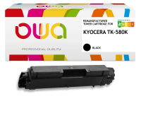 Toner remanufacturé OWA - standard - Noir - pour KYOCERA TK-580K