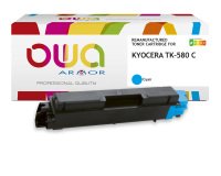 Toner remanufacturé OWA - standard - pour KYOCERA TK-580 C