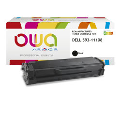 Toner remanufacturé OWA - standard - Noir - pour DELL 593-11108