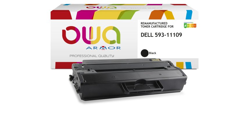 Toner remanufacturé OWA - standard - Noir - pour DELL 593-11109