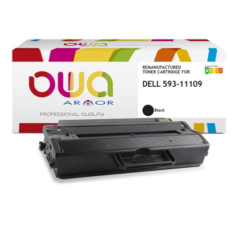 Toner remanufacturé OWA - standard - Noir - pour DELL 593-11109