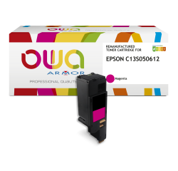 Toner remanufacturé OWA - haute capacité - Magenta - pour EPSON C13S050612