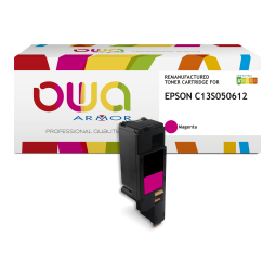 Toner remanufacturé OWA - haute capacité - Magenta - pour EPSON C13S050612
