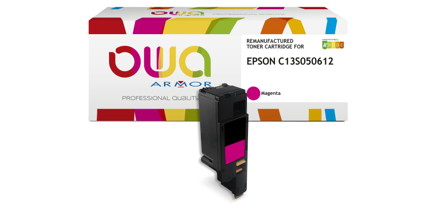 Toner remanufacturé OWA - haute capacité - Magenta - pour EPSON C13S050612