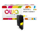 Toner remanufacturé OWA - haute capacité - Jaune - pour EPSON C13S050611