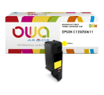 Toner remanufacturé OWA - haute capacité - Jaune - pour EPSON C13S050611