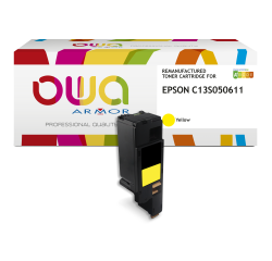 EN_Toner remanufacturé OWA - haute capacité - Jaune - pour EPSON C13S050611