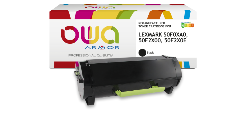 OWA Remanufactured Toner - High Capacity - Black - for LEXMARK 50F2X00, 50F0XA0, 50F2X0E