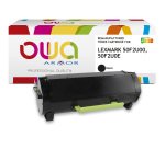 Toner remanufacturé OWA - haute capacité - Noir - pour LEXMARK 50F2U00, 50F2U0E