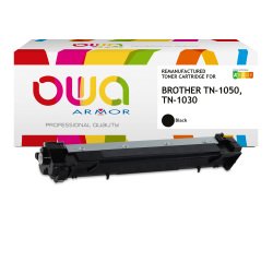 EN_Toner remanufacturé OWA - standard - Noir - pour BROTHER TN-1000, TN-1050, TN-1030