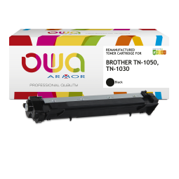 EN_Toner remanufacturé OWA - standard - Noir - pour BROTHER TN-1000, TN-1050, TN-1030