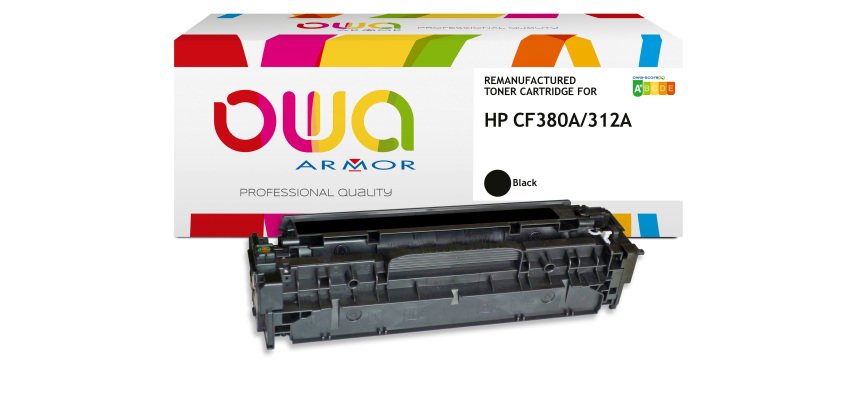 Toner remanufacturé OWA - standard - Noir - pour HP CF380A