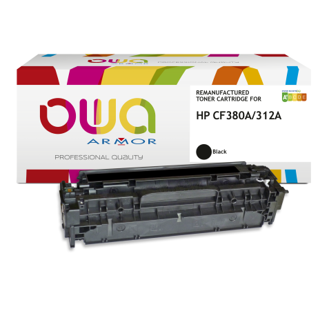 Toner remanufacturé OWA - standard - Noir - pour HP CF380A