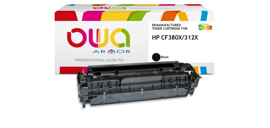 Toner remanufacturé OWA - haute capacité - Noir - pour HP CF380X