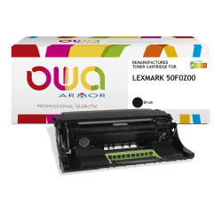 EN_Tambour remanufacturé OWA - standard - Noir - pour LEXMARK 50F0Z00