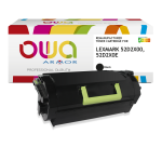 Toner remanufacturé OWA - haute capacité - Noir - pour LEXMARK 52D2X00, 52D2X0E