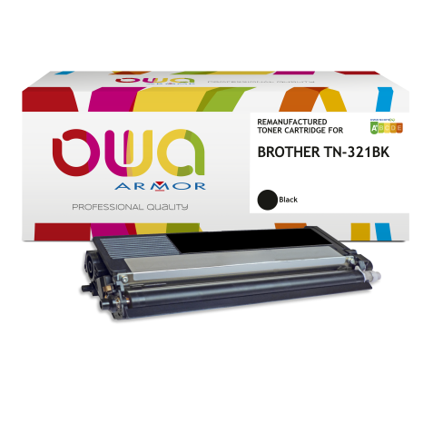 Toner remanufacturé OWA - standard - Noir - pour BROTHER TN-321BK