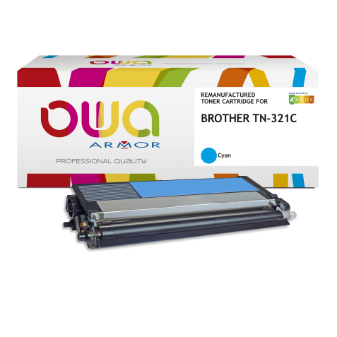 Toner remanufacturé OWA - standard - pour BROTHER TN-321C
