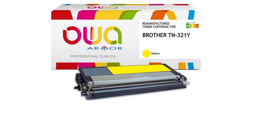 Toner remanufacturé OWA - standard - pour BROTHER TN-321C