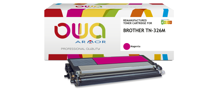 Toner remanufacturé OWA couleurs séparées compatible BROTHER TN-326 pour imprimante laser