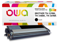 Toner remanufacturé OWA - haute capacité - Noir - pour BROTHER TN-329BK, TN-348BK, TN-369BK
