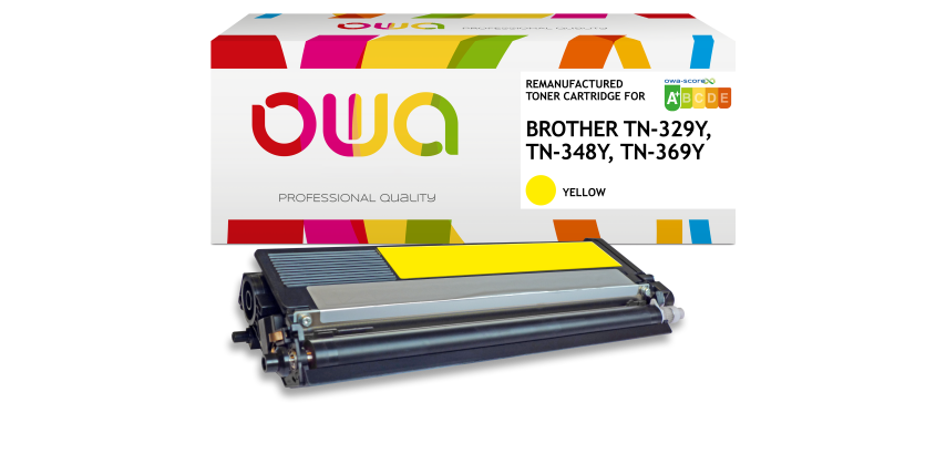 OWA Remanufactured Toner - High Capacity - for BROTHER TN-348C, TN-369C, TN-329C