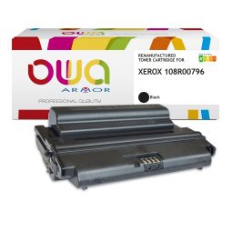 Toner remanufacturé OWA - haute capacité - Noir - pour XEROX 108R00796