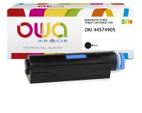Toner remanufacturé OWA - standard - Noir - pour OKI 44574905