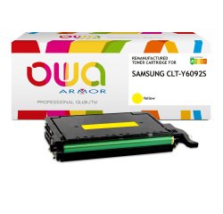 EN_Toner remanufacturé OWA - standard - Jaune - pour SAMSUNG CLT-Y6092S/ELS