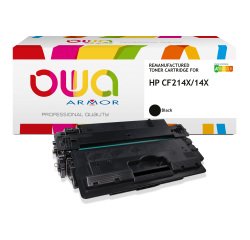 Toner remanufacturé OWA - haute capacité - Noir - pour HP CF214X