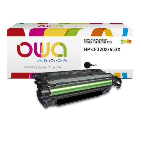 Toner remanufacturé OWA - haute capacité - Noir - pour HP CF320X